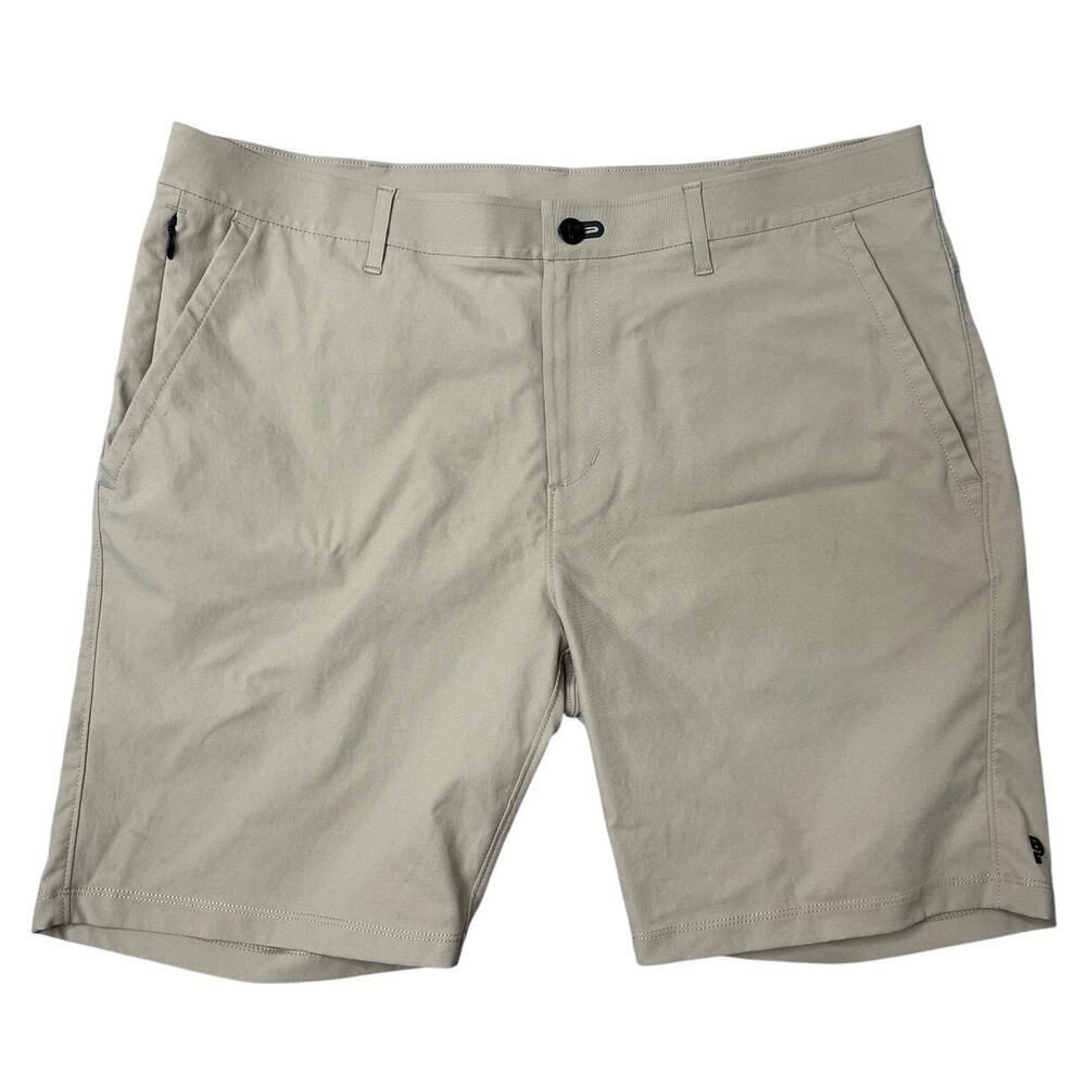 Public Rec Workday Shorts Khaki Chino Men's 36 Casual 5 Pocket Athleisure Golf